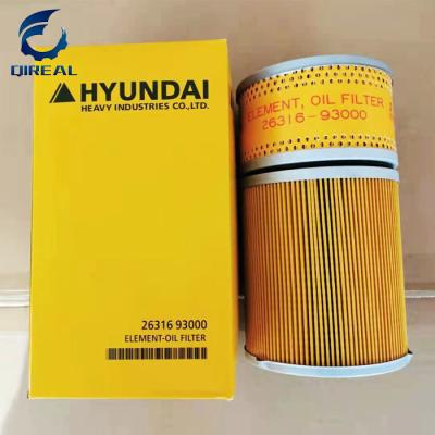 China R210-5 R215-7 Excavator Hyundai Oil Filter 26316-93000 for sale