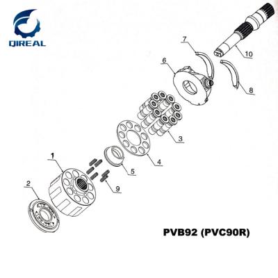 China Máquina escavadora Hydraulic Pump Parts de PVB 80/92 PVB80 PVB92 à venda