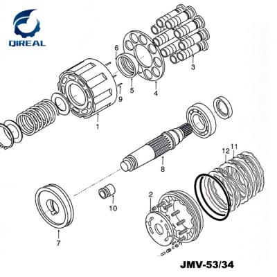 China Jmv-53-31 Travel Motor Excavator Pump Parts for sale