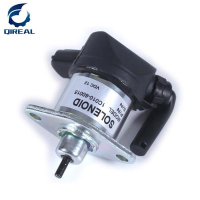 China Excavator Engine parts Fuel Stop Solenoid JS200 Flameout solenoid 1C010-60015 for sale
