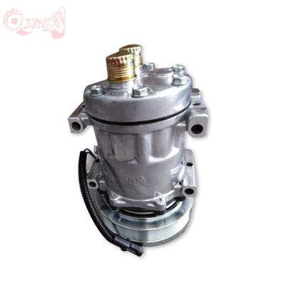 China Sd7H13 Excavator Engine Parts 12V / 24V Dc Air Conditioning Compressor SD5H14/6664 SD7H15 508 709 5H11 for sale