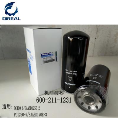 China Excavator PC400-6 S6D125 Hydrualic Oil Filter 600-211-1231 for sale