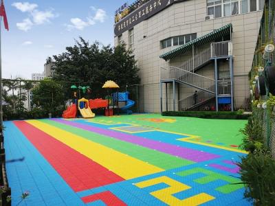 China Moistureproof Durable Suspended Interlocking Sports Flooring For Kindergarten for sale