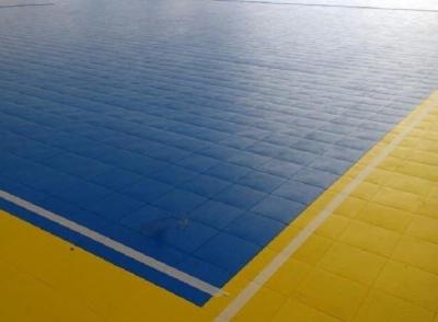 China Portable Interlocking Sports Flooring , Excellent Grip Modular Sports Flooring for sale