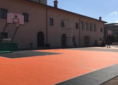 China No Harmful Substances Removable Basketball Court Flooring Nature Colors No Toxic Smell for sale