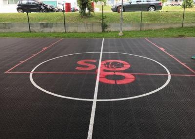 China Superior Traction Ball Control Removable Basketball Court Flooring Shock Absorption for sale