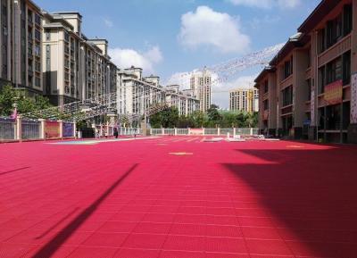 China Polypropylene Outdoor Basketball Court Flooring Shock Absorbing Detachable for sale