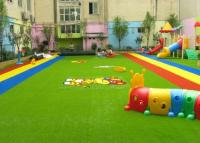 China Dense Surface Silky Soft Monofilament PE + Curly PP Outdoor Artificial Grass , 5 - 8 Years Warranty for sale