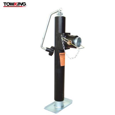 China Round Pipe Mount Swivel Trailer Jack 2000 Pound Trailer Jack Top Wind for sale