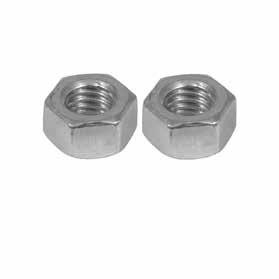 China Raw Finish Stainless Steel Lock Nuts For Trailer Suspension System for sale