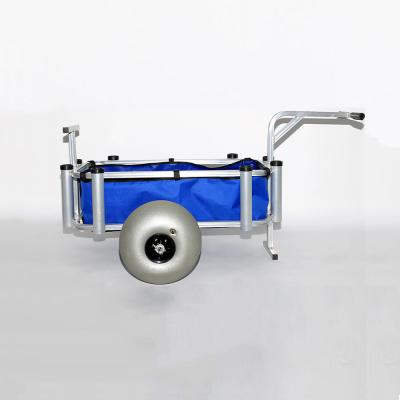 China Aluminum Frame Beach Fishing Cart With Balloon Wheels 220 Lbs en venta