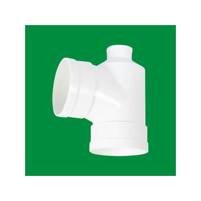 China Camiseta del tubo de las instalaciones de tuberías del drenaje del PVC de la construcción residencial Dn75x50mm resistente a los choques en venta