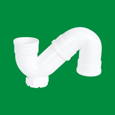 China Customized PVC Drainage Pipe Fittings UPVC S Trap Strong Tensile Force For Building Water Supply System for sale