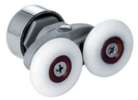 中国 2つの車輪はエンクロージャのランナー頑丈なOEMのシャワーのドアの部品のローラーに沢山与える 販売のため