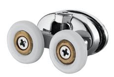 China OEM Polished Metal Sliding Door Rollers Zinc Alloy Top Pulley 30kg Cpacity for sale