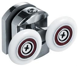 Китай Оцинковывайте колесо роликов раздвижной двери 5-6mm легирующего металла толстое для душевой продается