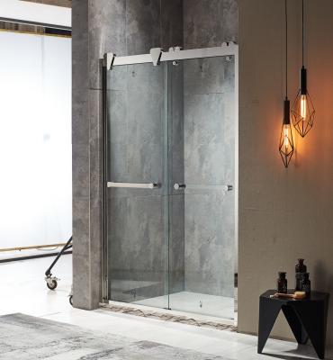 China 6-10mm Glass Sliding Door Shower Room Cubicle ODM With Stainless Steel Frame for sale