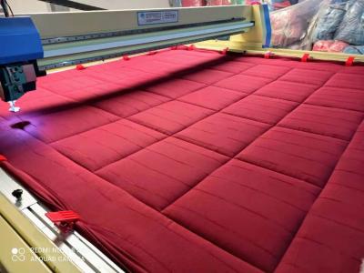中国 柔らかい上層毛布の生地の自動高速マットレスのキルトにする機械3000RPM 販売のため