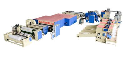 China Multi Layer Architectured Full Automatic Bedding Production Line For Quilt 32.5kw for sale