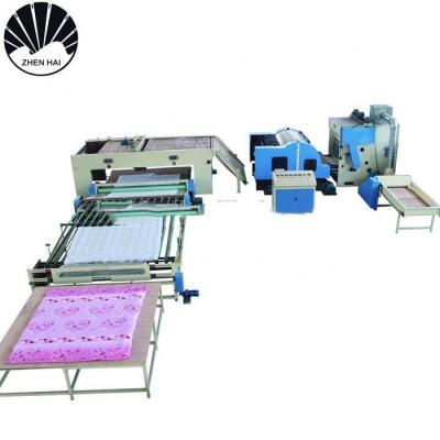 China Interlining Piece Sleeping Blanket Small Quilt Production Line Fabric Quilting Machine for sale