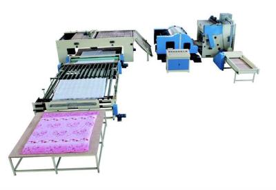 China Automatic Cotton Textile Polyester Glue Free Wadding Production Line for sale