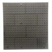 Quality Floor Large Black Rubber Mat Embedded With 4mm Steel Plate for sale