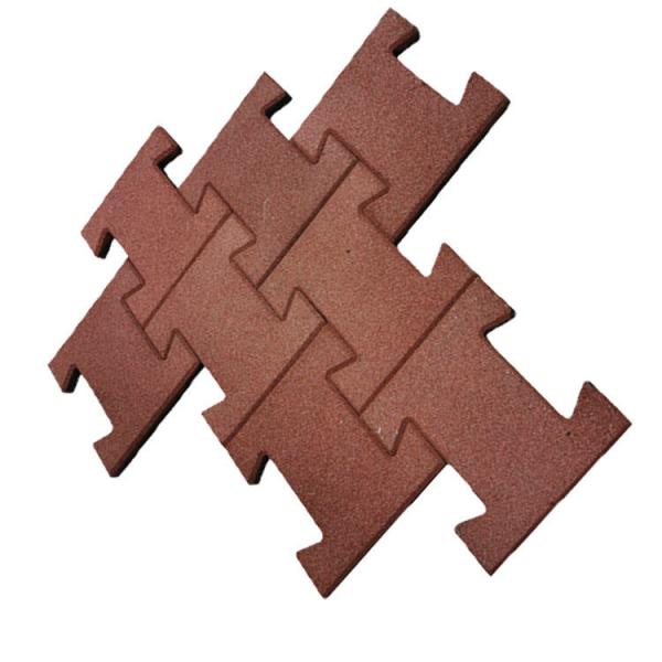 Quality Interlocking Dog Bone Rubber Horse Pavers With Sound Isolation And Damping for sale