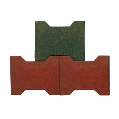China Interlocking Dog Bone Rubber Horse Pavers With Sound Isolation And Damping Series for sale