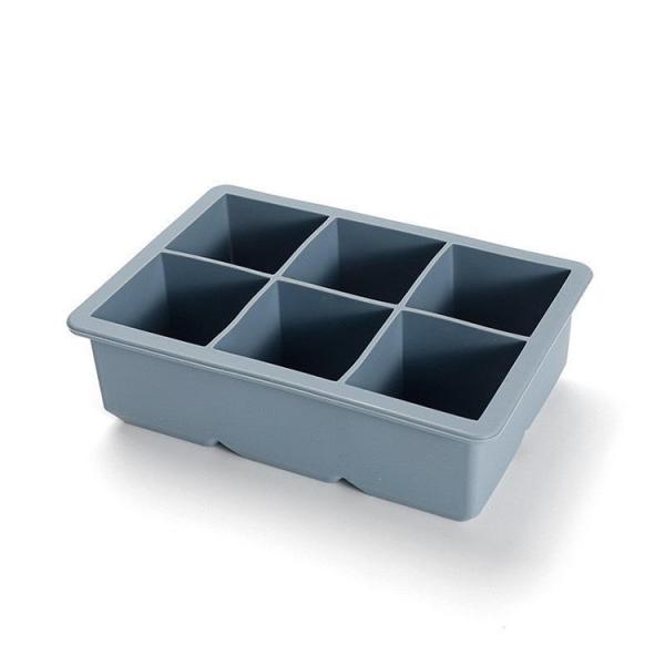 Quality Large Size Silicone Ice Cube Molds With Leak Proof Removable Lid Square Ice Cube for sale