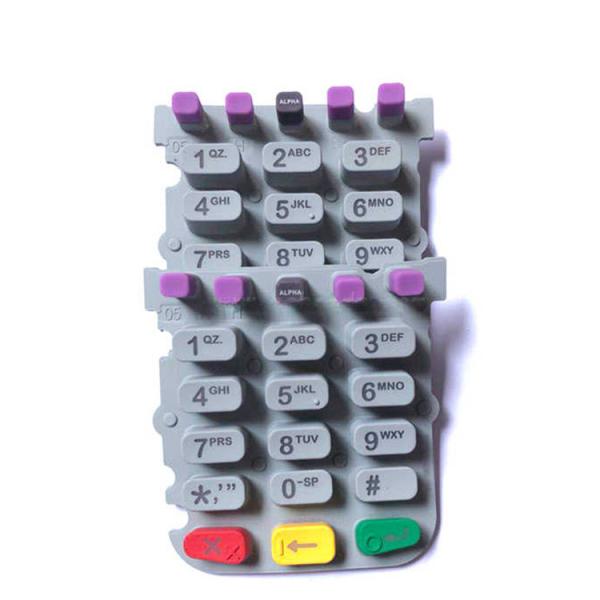 Quality Silicon Rubber Keypad For Verifone Vx520 POS Terminal With Silk Printing Logo for sale