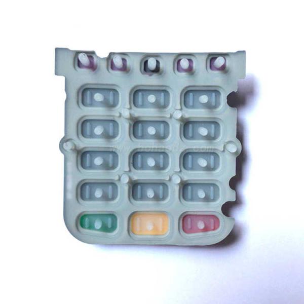 Quality Silicon Rubber Keypad For Verifone Vx520 POS Terminal With Silk Printing Logo for sale