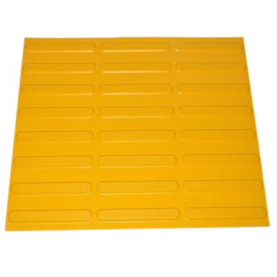 China Yellow Large Rubber Mats Blind Guide Mats Tactile Paving With Textured Ground Surface Indicators Found At Roads for sale