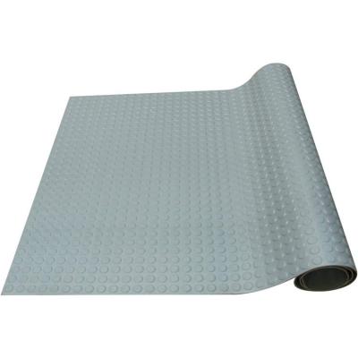 China E-Purchasing Coin Patterned Rubber Flooring Rolls With Size 9m X 1.5m Gray Color for sale