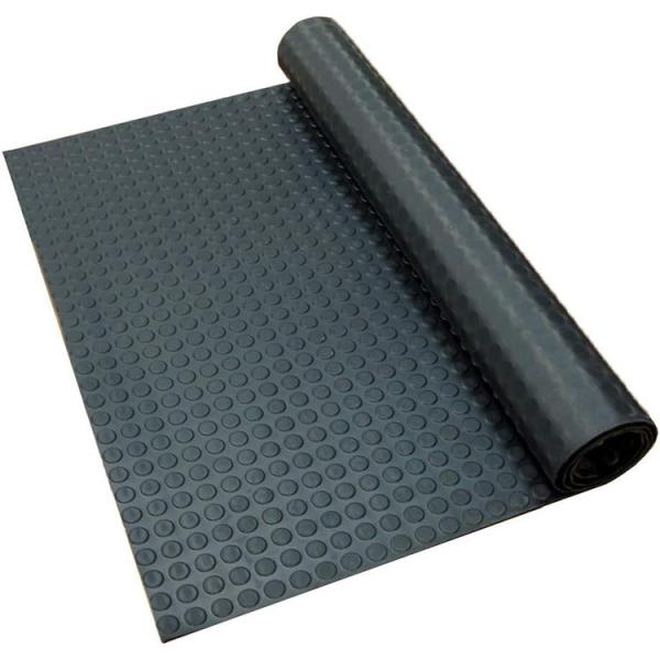 Quality E-Purchasing Coin Patterned Rubber Flooring Rolls With Size 9m X 1.5m Gray Color for sale