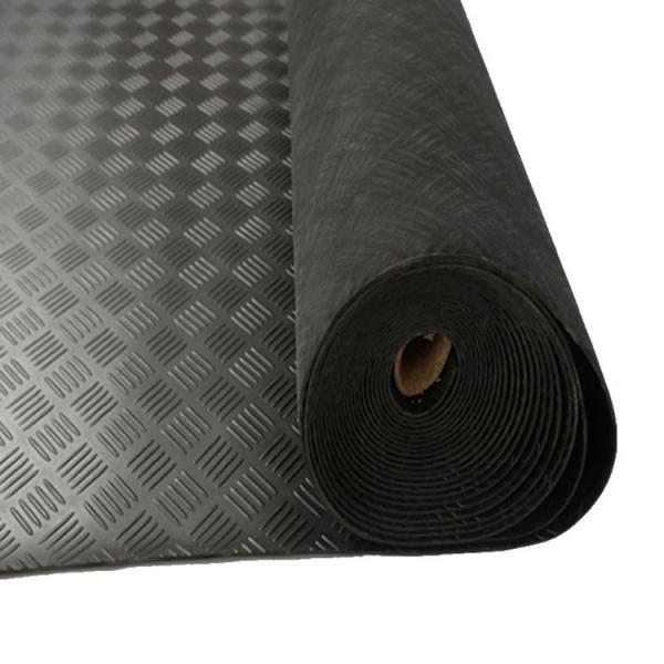 Quality Five-Barred Pattern Surface Checker Patterned Rubber Flooring Matting For Horse for sale