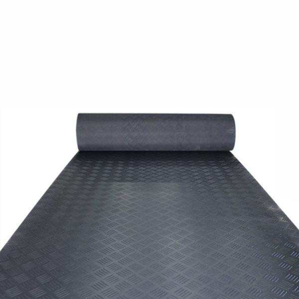 Quality Five-Barred Pattern Surface Checker Patterned Rubber Flooring Matting For Horse for sale