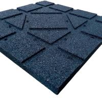 Quality Rubber Horse Stable Mats Heavy Duty 500 X 500 X 30mm Equine Hammer Top Strong Adhesion On The Back for sale