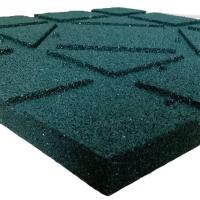 Quality 500 X 500mm Green Stall Agricultural Rubber Floor Horse Stable Mats Cow Mat Rubber Tiles for sale
