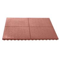 Quality Fall Protection Rubber Horse Stall Tiles 50 X 50cm Thickness 4cm With Drainage for sale