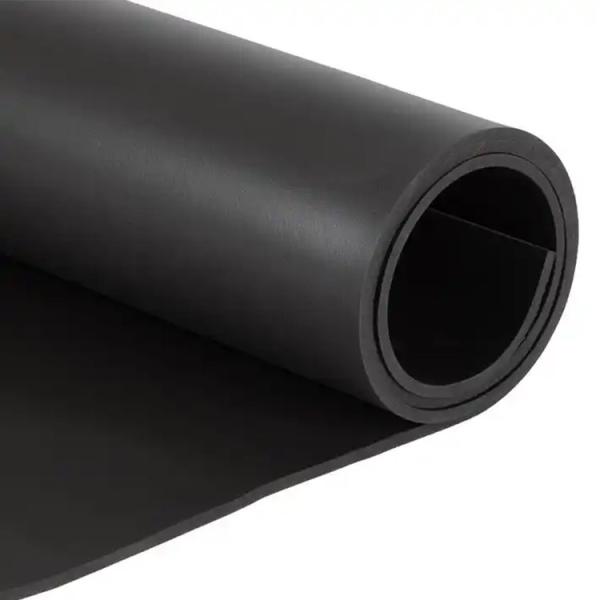 Quality Black Flexible Durable Fireproof Shock Absorption 1m Width 2m Length Rubber for sale