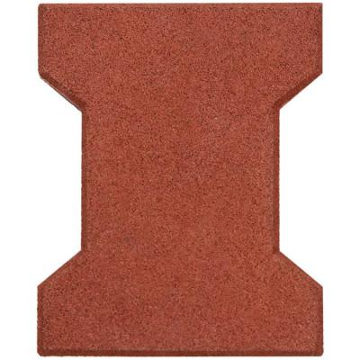 China Anti Slip Horse Stable Floors Driveway Dog Bone Recycled Rubber Flooring Tile Paver For Horse Walkers for sale