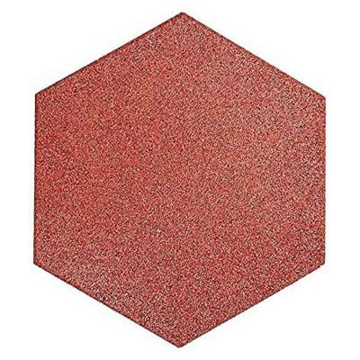 China Wear-Resistant Hexagon Rubber Bricks Rubber Tiles Outdoor Interlocking Rubber Tiles for sale