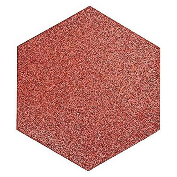 Quality Wear-Resistant Hexagon Rubber Bricks Rubber Tiles Outdoor Interlocking Rubber Tiles for sale