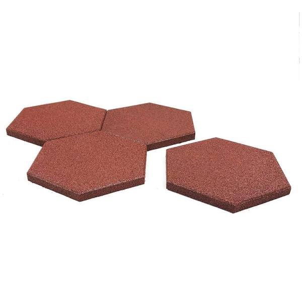 Quality Wear-Resistant Hexagon Rubber Bricks Rubber Tiles Outdoor Interlocking Rubber for sale