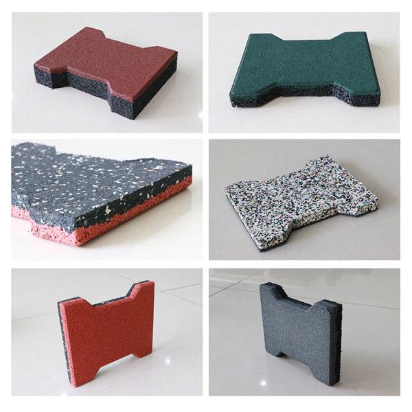 Quality Farm Colorful Horse Walker Matting Rubber I Beam Tiles Dog Bone Mats for sale