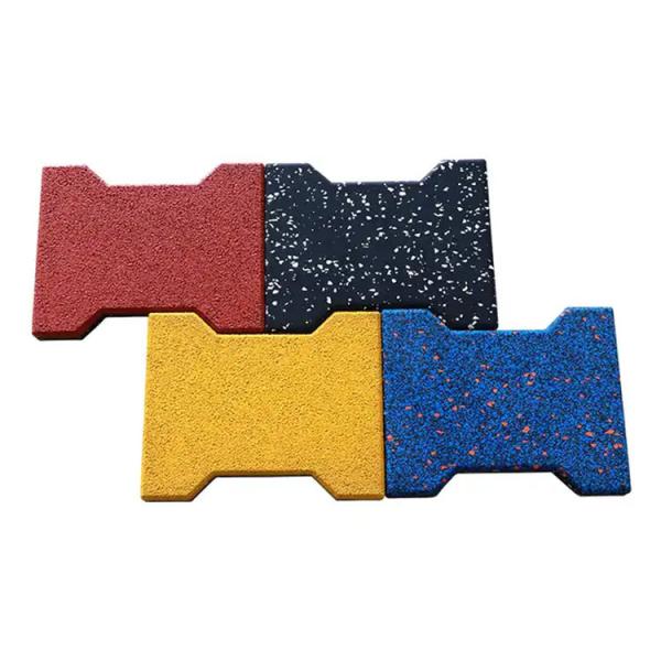 Quality Farm Colorful Rubber I Beam Tiles Dog Bone Mats Horse Walker Mats for sale