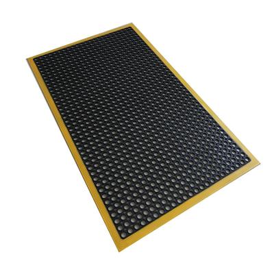 China Anti Fatigue Rubber Floor Mat Non-Slip Restaurant Mat For Floors Bar Drainage Mat for sale