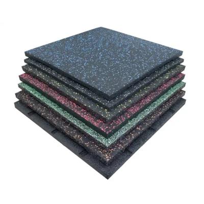 China Fireproof And Silent Rubber Paver Tiles Outdoor Rubber Floor Mat 20mm25mm30mm35mm Anti-Slip Rubber Tile for sale