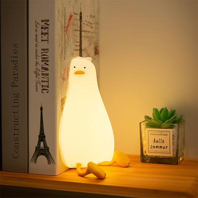 China Duck Silicone Night Lamp Baby Night Lights For Nursery Bedroom Office And Breastfeeding for sale