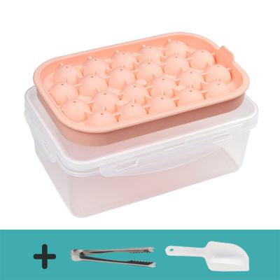 China Wholesale Bpa Free Diy Maker Pp Ice Cream Mould With Lid Whiskey Ice Mold Cube Tray for sale